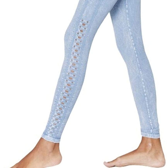 Spiritual Gangster. Self-Love Leggings. Medium/Large. Blue - Picture 4 of 15